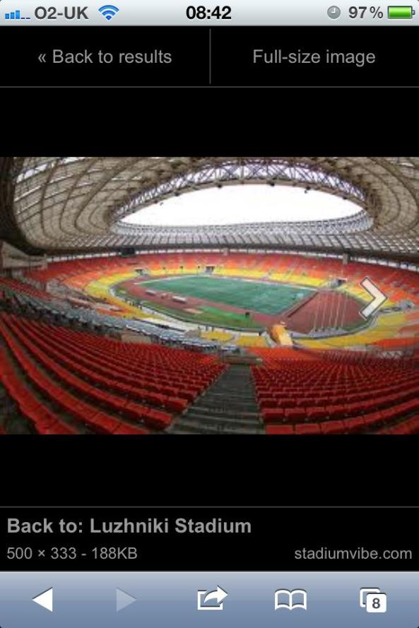Try Stevens will be performing at the biggest stadium in Russia